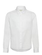 GANT Cotton Linen Bd Ls Shirt Vit