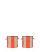 OYOY Living Design Kara Storage Basket Medium - Set Of 2 Röd