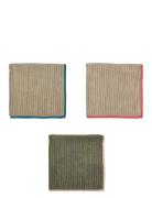 OYOY Living Design Mundus Microfiber Dish Cloth - Pack Of 3 Grön