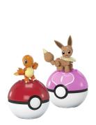 Mega Pokémon Poké Ball 2-Pack Building Toy Kits With 2 Action Figures ...