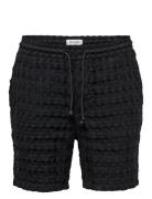 ONLY & SONS Onstel Braddock Waffle Shorts Svart