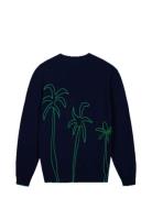 Maison Labiche Paris Grand Cerf Knitwear Marinblå