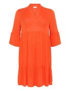 Kaffe Curve Kcmariana Ami Dress Orange