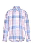 GANT Checked Oxford Bd Ls Shirt Blå