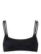 Weekday Strappy Layered Bikini Top Svart