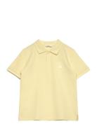 Mango Short-Sleeve Knitted Polo Shirt Gul