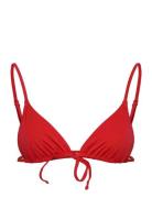Weekday Triangle Bikini Top Röd
