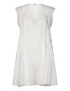 Weekday Short Chiffon Dress Vit