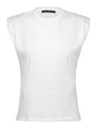French Connection Rallie Shoulder Pad Tank Vit