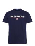 Polo Ralph Lauren Classic Fit Polo Sport Jersey T-Shirt Marinblå
