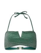 Pieces Pcbling Bikini Bandeau Top Lurex Hanger Grön