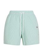 Tommy Hilfiger Medium Drawstring Ithaca Stripe Grön