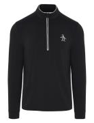 Original Penguin Golf Technical Earl 1/4 Zip Golf Sweater Svart