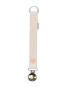 Geggamoja Pacifier Holder Blue Heart Rosa