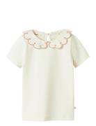 Lil'Atelier Nmffundo Ss Slim Top Lil Kräm