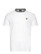 Lyle & Scott Contrast Collar T-Shirt Vit