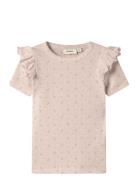 Lil'Atelier Nmfgago Kuo Ss Slim Top Lil Rosa