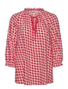 FREE/QUENT Blouse From Freequent In A Soft Material With Jacquard Patt...