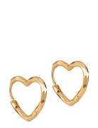 Enamel Copenhagen Organic Heart Small Hoops Guld