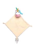 Geggamoja Velour Blanket Pink Unicorn Kräm