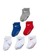 Nike 6Q-6Pk Quarter Sock Multi/patterned