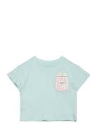 Mango T-Shirt .-- Popcorn Blå