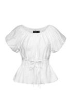 Lauren Ralph Lauren Cotton Voile-Top Vit