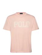 Polo Ralph Lauren Logo Cotton Jersey Crewneck Tee Rosa