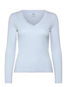 Levi's® Essential Hm Ls Vneck Skyway Blå