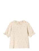 Fliink Blooming Ss Blouse Kräm