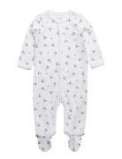 Ralph Lauren Baby Interlock-Bear Coveral-Op-Cva Vit