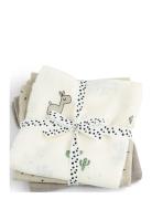 D By Deer Burp Cloth 3-Pack Gots Lalee Sand Multi/patterned