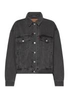 Levi's® 90S Trucker Med Indigo - Worn In Svart