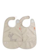 D By Deer Bib W/Velcro 2-Pack Lalee Sand Multi/patterned