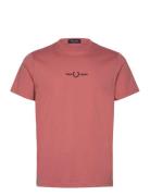 Fred Perry Embroidered T-Shirt Korall