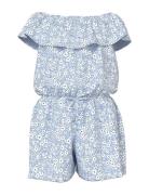 Name It Nkfvinaya Ss Playsuit Fffff Noos Blå