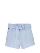 Tommy Hilfiger Linen Pull On Short Blå