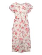 Lindex Dress High And Low Chiffon Rosa