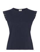 JDY Jdysalva Life S/L Crochet Top Jrs Noos Svart