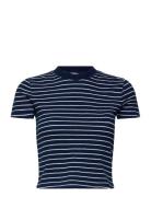 Lee Jeans Cropped Tee Marinblå