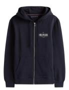 Tommy Hilfiger Hilfiger Stacked Hooded Zip Th Marinblå