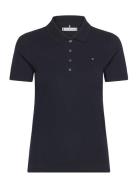 Tommy Hilfiger 1985 Slim Pique Polo Ss Marinblå