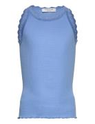 Rosemunde Kids Rkbalta Modal Sl Lace Top Blå