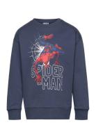 Lindex Spider-Man Sweatshirt Marinblå