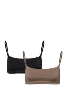 Weekday 2-Pack Bikini Top Svart