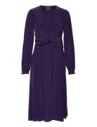 Scotch & Soda Knotted Waist Detail V-Neck Dress Rosa