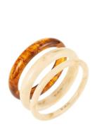 By Jolima Resin Bangle Set Multi/patterned