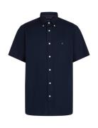 Tommy Hilfiger Flex Poplin Solid S/S Shirt Marinblå