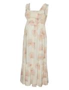 Mamalicious Mlshell Strap Wo Midi Dress Kräm