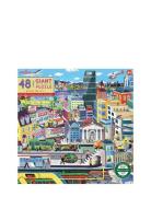 Eeboo Giant Puzzle 48 Pcs - Within The City Multi/patterned